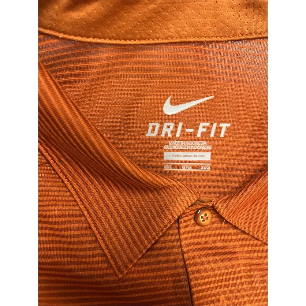 TEXAS LONGHORN POLO SHIRT-NIKE COACHES POLO Men's 3XL Orange